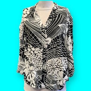 Jams World Womens 50th Anniversary Hawaiian X-Small Top Hibiscus Walk Hiwa Aloha